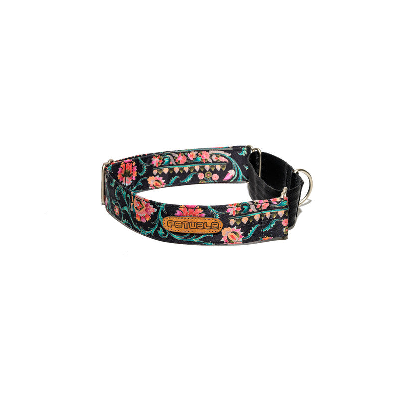 Floral Print Fabric Martingale Collar PetWale