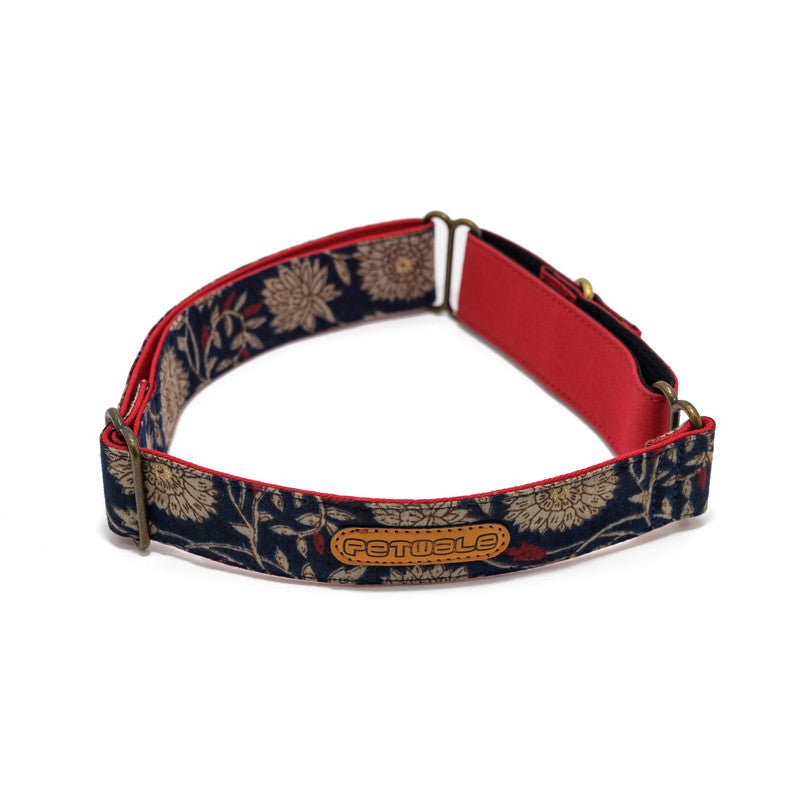 Blue Floral Martingale Collar