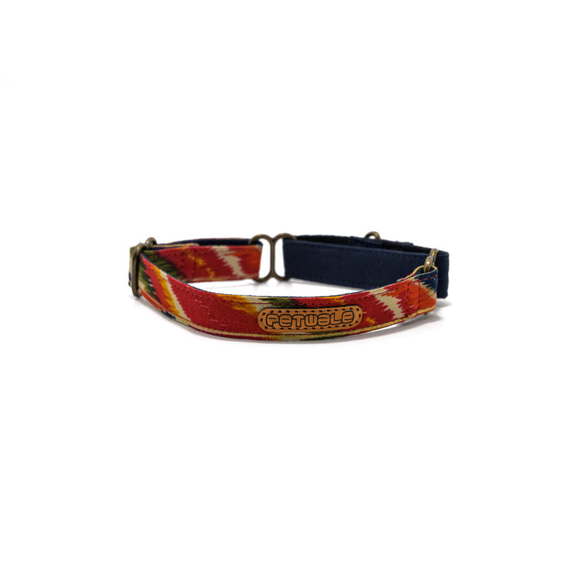 Red Print Martingale Collar